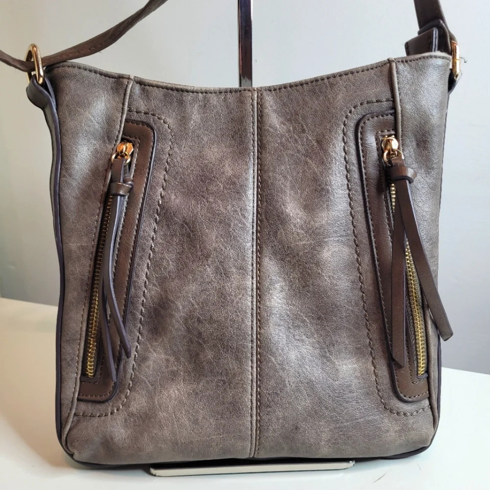Fashion Faux Leather Shoulder Bag Handbag Purse Cross Body Organizer Pocket Book
